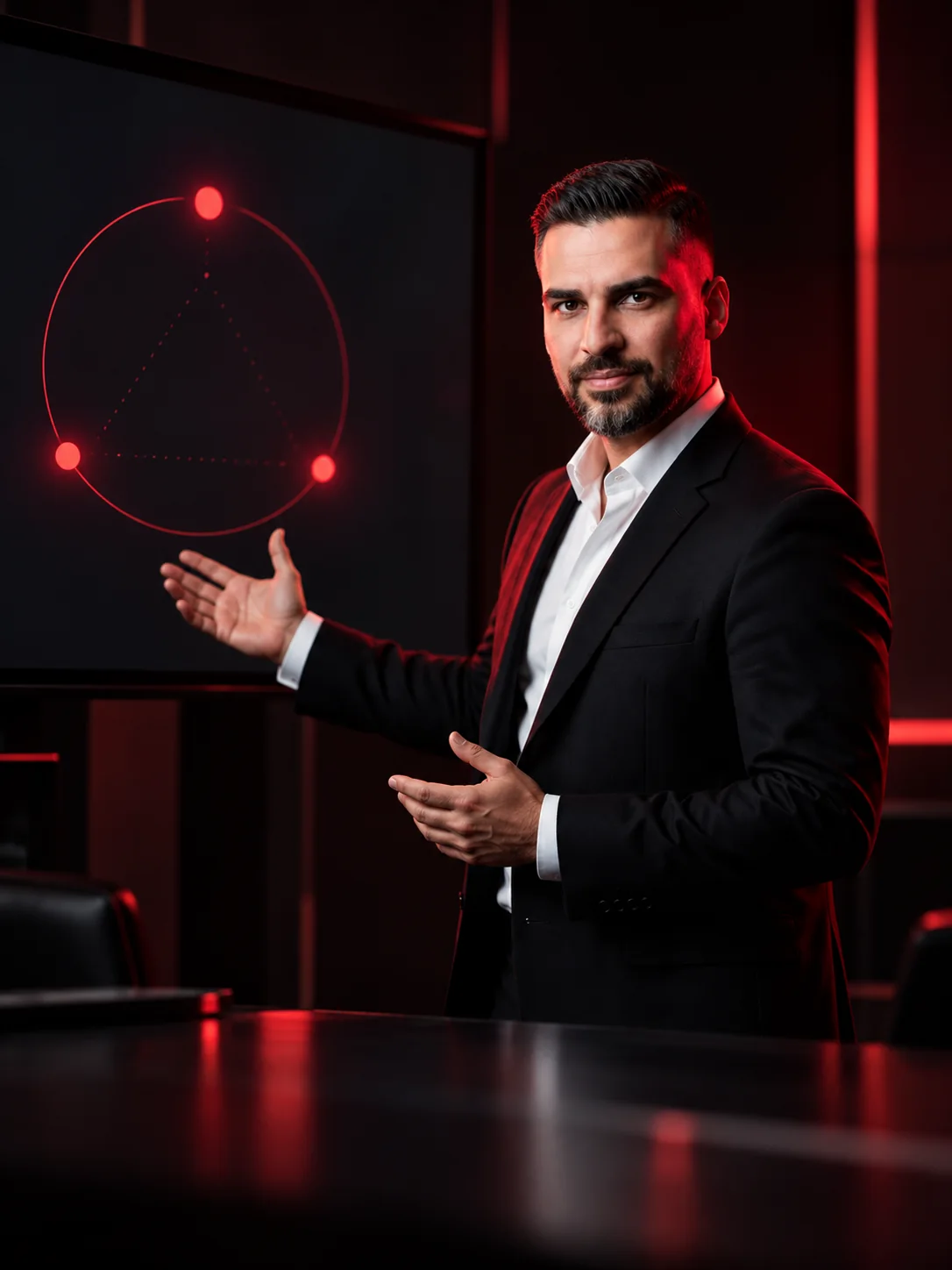 Peyman Mokaram explaining a diagram on a screen, AI Literacy workshop cover
