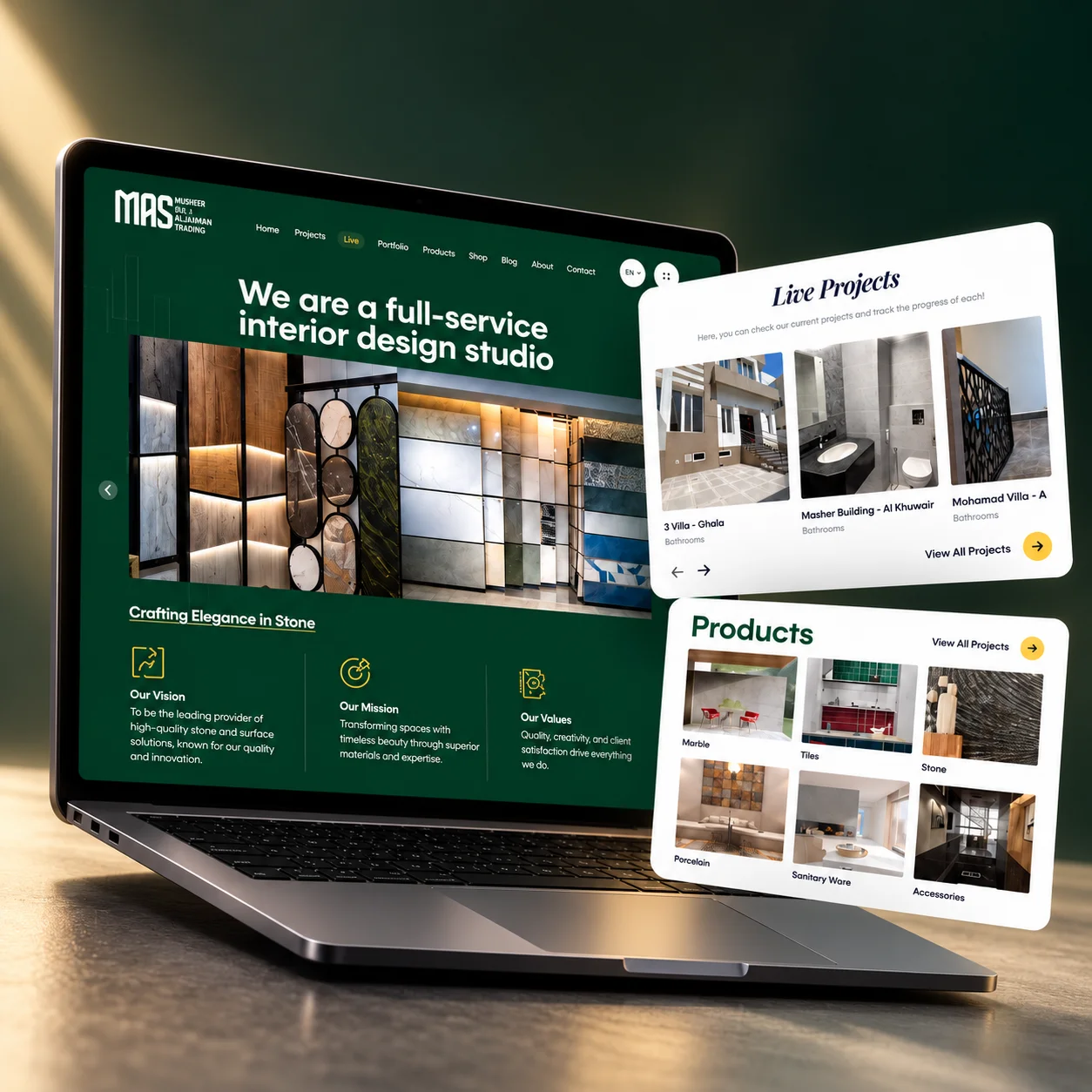 E-commerce Website — MAS Trading
