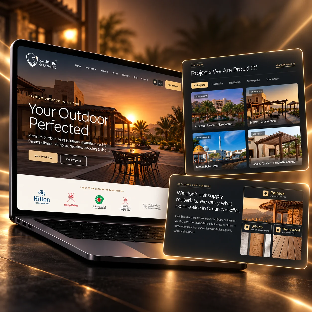 Website Design — Gulf Shield — HiT Land Case Study